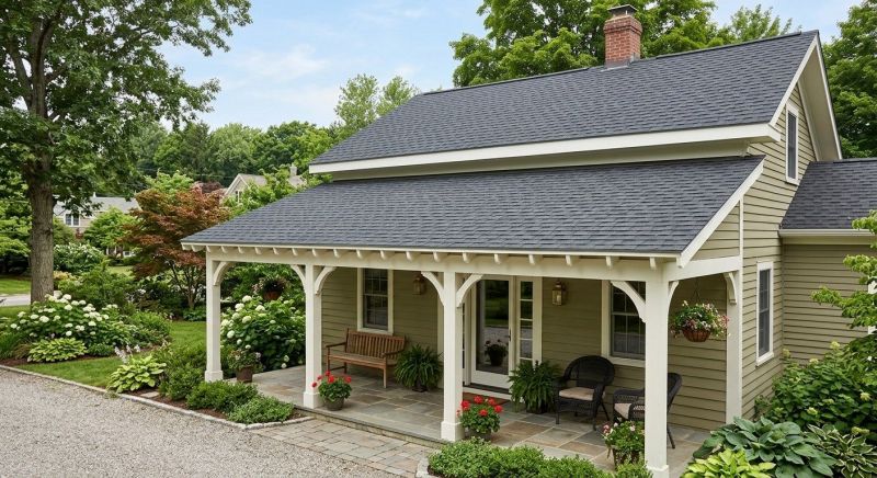 Porch Roofing Installation in Framingham, MA