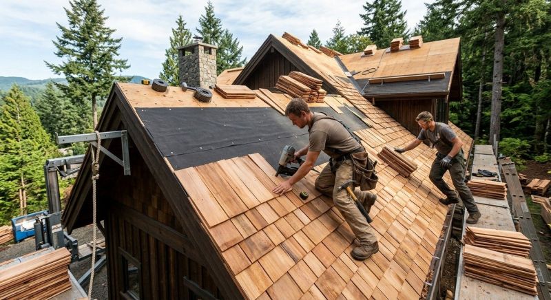 Wood Roofing Installation in Alexandria, VA