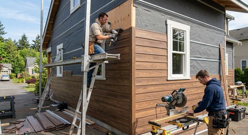 Faux Wood Siding Installation in Norwalk, CT
