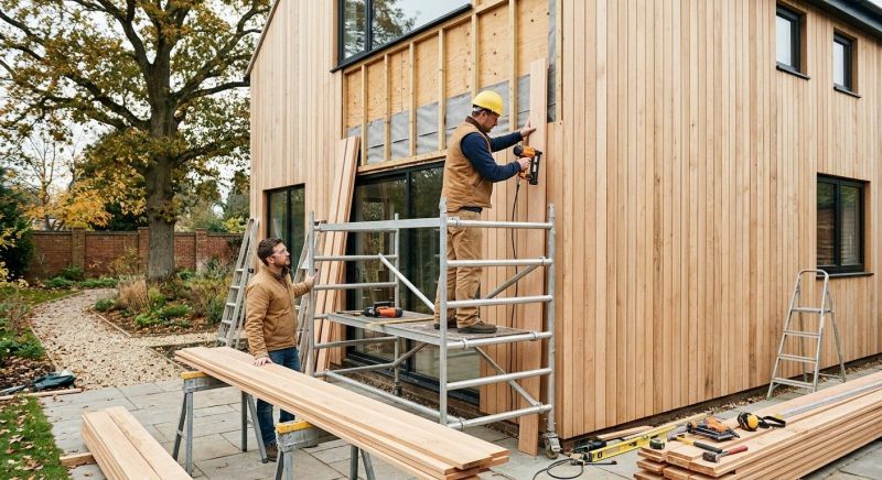 Hardwood Cladding Installation in Fairfield County, CT