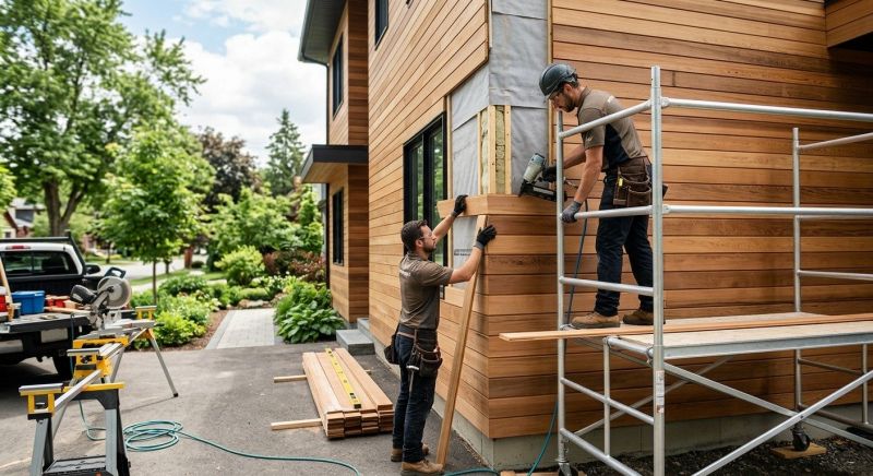 Wood Plank Siding Installation in Fairfield County, CT