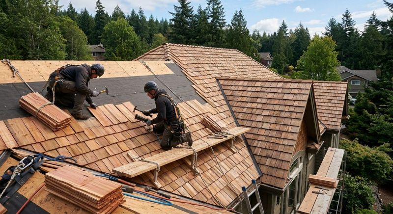 Wooden Roof Installation in Alexandria, VA